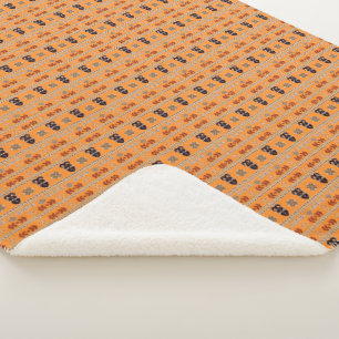 Couverture Sherpa Motif tribal africain ethnique