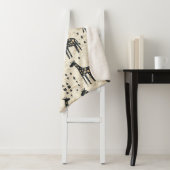 Couverture Sherpa Motif tribal girafe Boho (En situation)