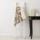 Couverture Sherpa Motif tropical. Conception graphique avec mons ext (En situation)