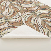 Couverture Sherpa Motif tropical. Conception graphique avec mons ext (3/4)