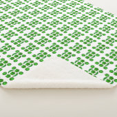 Couverture Sherpa Motif vert (3/4)