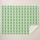 Couverture Sherpa Motif vert (Devant (Horizontal))
