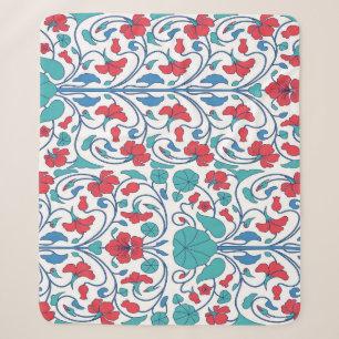 Couverture Sherpa Motif vintage arabe floral sans couture.