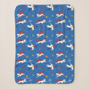 Couverture Sherpa Motif volant Krypto