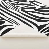 Couverture Sherpa Motif zèbre (3/4)