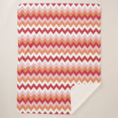 Couverture Sherpa Motif Zigzag 2 (Devant)