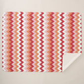 Couverture Sherpa Motif Zigzag 2 (Devant (Horizontal))