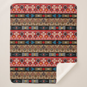 Couverture Sherpa Motifs africains, motifs orientaux jeter l'oreille