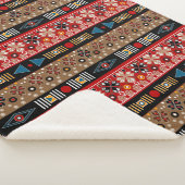 Couverture Sherpa Motifs africains, motifs orientaux jeter l'oreille (3/4)