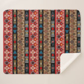 Couverture Sherpa Motifs africains, motifs orientaux jeter l'oreille (Devant (Horizontal))