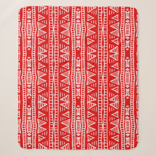 Couverture Sherpa Motifs tribaux ethniques Motif rayé