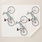 Couverture Sherpa Motivation du vélo mots inspirants (Devant (Horizontal))