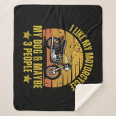 Couverture Sherpa Motocyclette de chien (Devant)