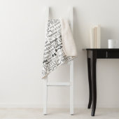 Couverture Sherpa Mots Inspirants Noir Blanc (En situation)