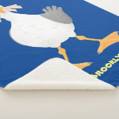 Couverture Sherpa Mouette drôle avec frites dessin animé (3/4)