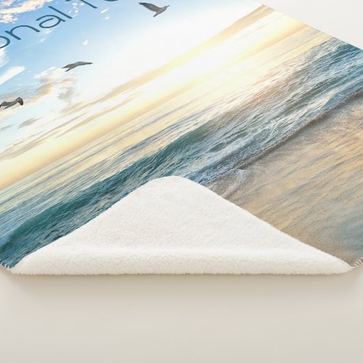 Couverture Sherpa Mouettes de plage du matin (3/4)