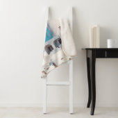 Couverture Sherpa moulin Brown et blanc (En situation)