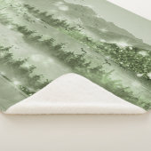 Couverture Sherpa Mountain Forest Lake Landscape Mixed Media (3/4)