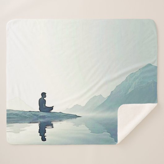 Couverture Sherpa Mountain Zen Conception pacifique de méditation (Devant (Horizontal))