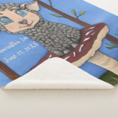 Couverture Sherpa Mouton bébé sur champignon (3/4)