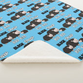 Couverture Sherpa Moutons noirs Conception "Moutons noirs Baa Baa" (3/4)