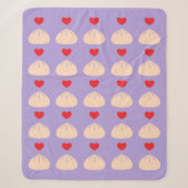 Couverture Sherpa Moyenne Ube Amour de Raviole (Devant)