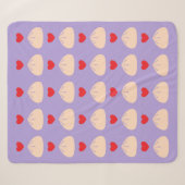 Couverture Sherpa Moyenne Ube Amour de Raviole (Devant (Horizontal))