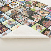 Couverture Sherpa Multi Photo 48 Image Grille Collage noir (3/4)