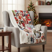 Couverture Sherpa Multi Photo Collage Simple Moderne Hexagon Motif