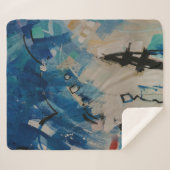 Couverture Sherpa Multicolored abstract wall (Devant (Horizontal))