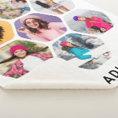 Couverture Sherpa Multiphoto Collage moderne Nom personnalisé (3/4)