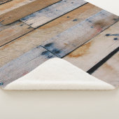 Couverture Sherpa mur Brown en bois (3/4)