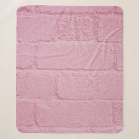 COUVERTURE SHERPA MUR EN BRIQUE PEINTE ROSE (Devant)