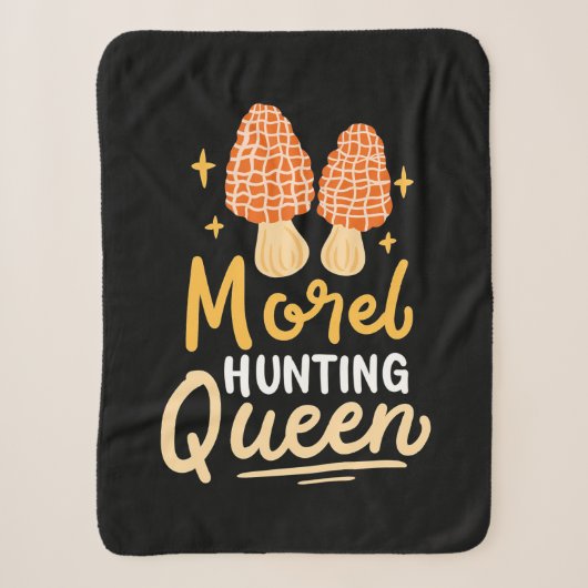 Couverture Sherpa Mushroom Morel chasse reine (Devant)