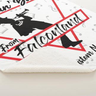Couverture Sherpa Musique Dancin De Falconland Personnalisé