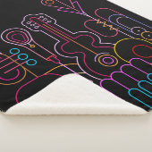 Couverture Sherpa Musique Neon Coloris Design (3/4)