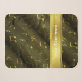 Couverture Sherpa musique, note, partitions, or, bannière, modèle, (Devant (Horizontal))