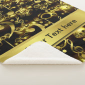 Couverture Sherpa musique, note, partitions, or, bannière, modèle, (3/4)