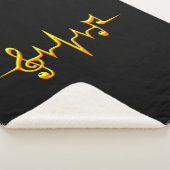 Couverture Sherpa Musique Notes d'impulsions Clé Fréquence Wave Soun (3/4)