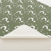 Couverture Sherpa Mystère question marque énigme puzzle vert olive (3/4)