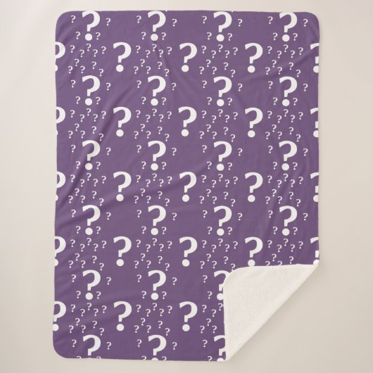 Couverture Sherpa Mystère question marque énigme puzzle violet (Devant)