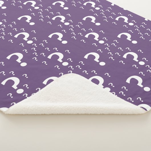 Couverture Sherpa Mystère question marque énigme puzzle violet (3/4)