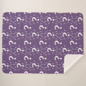 Couverture Sherpa Mystère question marque énigme puzzle violet (Devant (Horizontal))