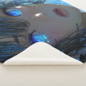 Couverture Sherpa Mysterious Fantasy Girl - Ocean Art Aesthetic (3/4)