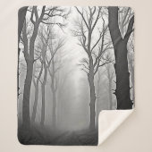 Couverture Sherpa Mysterious Foggy Forest Path (Devant)
