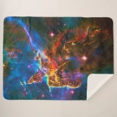 Couverture Sherpa Mystic Mountain, Carina Nebula, photo spatiale (Devant (Horizontal))