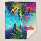 Couverture Sherpa Mystic River Dreamy Forest Path Design (Devant)
