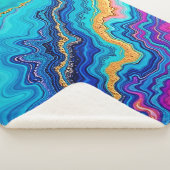 Couverture Sherpa Mystic Teal & Gold Energy (3/4)