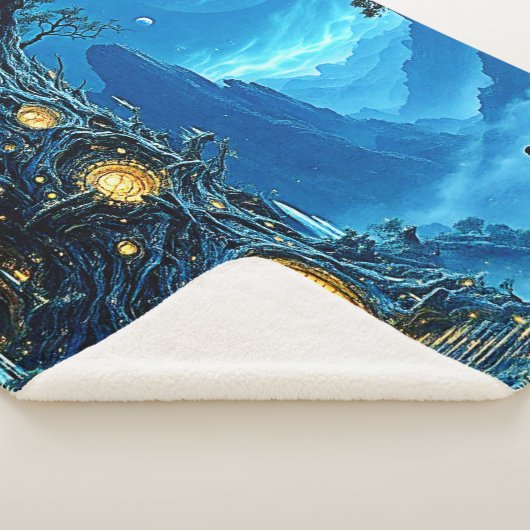 Couverture Sherpa Mystic Tree Home Dreamscape (3/4)