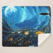 Couverture Sherpa Mystic Tree Home Dreamscape (Devant (Horizontal))